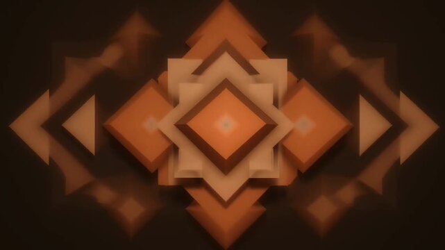 Abstract geometric background design with warm earth tones interlocking polygonal shapes texture pattern wallpaper