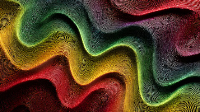 Abstract artistic illustration of an artistic rendering of vibration ripples expres for creative commercial background design