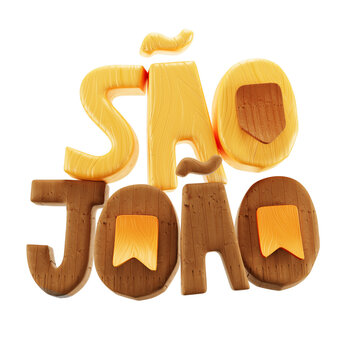 S&atilde;o Jo&atilde;o Selo 3D PNG Transparente