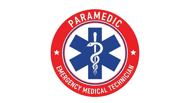 Red and white emergency rescue medical cross symbol