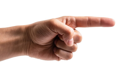 Human hand pointing index finger to the right side © Niklas