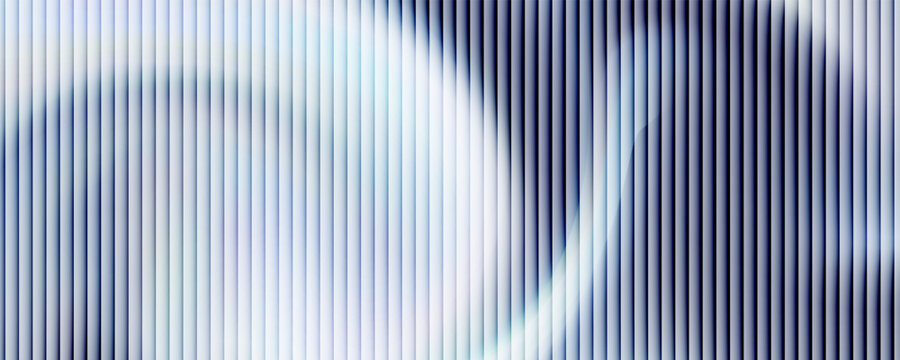Soft glass ripple gradient in icy pale blue and lavender hues. Delicate reeded texture with frosted distortion effect and minimal vertical blur. Glass texture