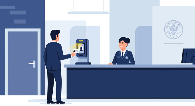 Biometric Access Control at Workplace Reception