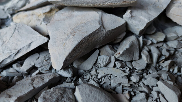 Mining stones natural minerals grey matter background