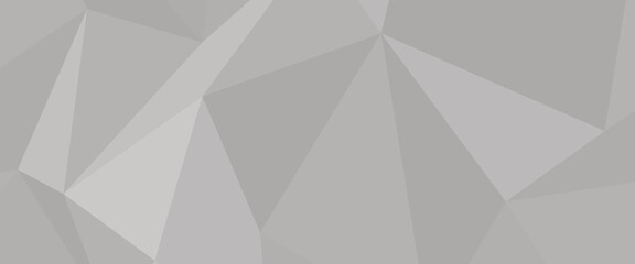 Geometric gray polygonal abstract background creating a modern low poly design with varying shades, offering a textured surface for contemporary digital art and technology concepts © Vero Dibe