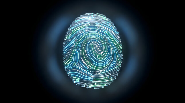 Biometric Human Fingerprint Scanner Integrated with Digital Circuit Traces