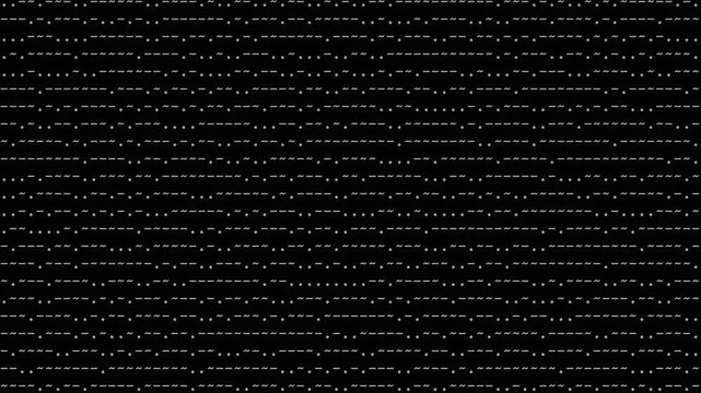 Abstract Monochrome Symbol Pattern Animation Background Loop 4K