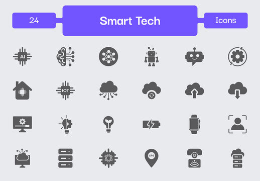 Smart Tech Icon Set