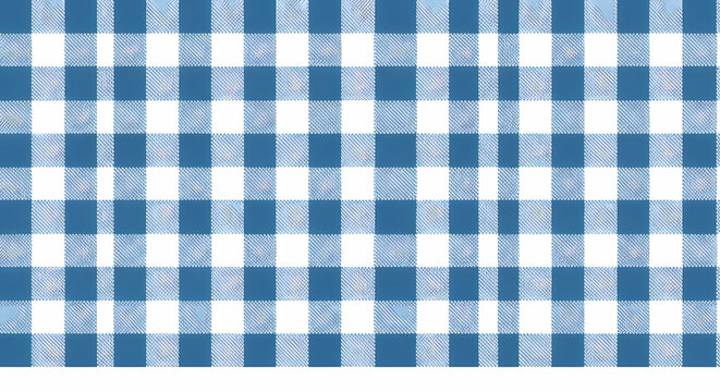Classic blue and white gingham pattern background