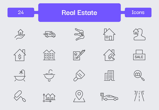 Real Estate Icon Set