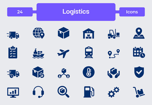 Logistics Icon Set