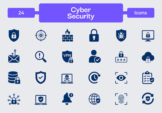 Cybersecurity Icon Set