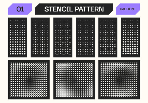 Halftone Stencil Patterns