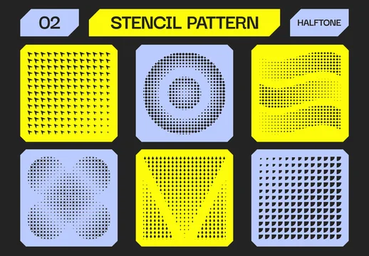 Halftone Stencil Patterns