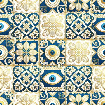 Premium Syrian Rue Tribal Mosaic Background