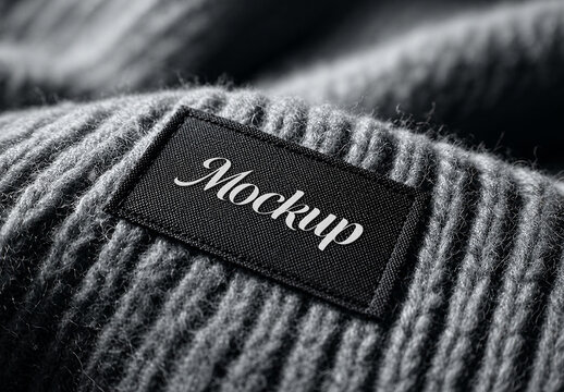 Clothing Label Tag Mockup for Fashion Branding