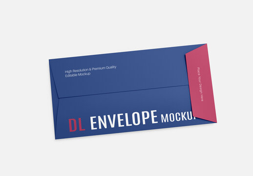 Professional DL Envelope Branding Mockup