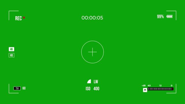 Camera Record Screen Overlay Digital Recording Interface