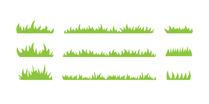 Green Grass Borders Set
