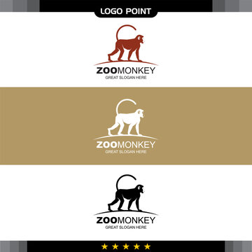 Monkey Logo in Vector