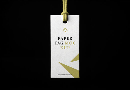 Hanging Paper Tag Mockup Template