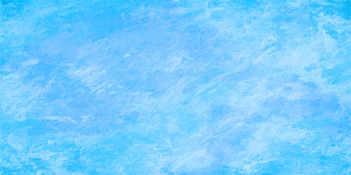 Abstract blue watercolor and grunge background capturing the clear texture of swimming pool water ripples and transparent sea waves in summer