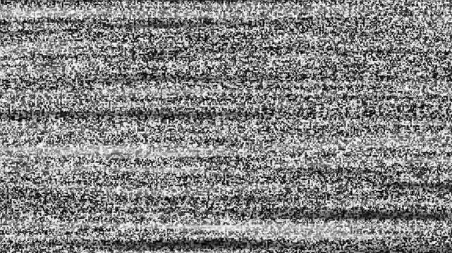 TV Glitch Effect Background with Digital Noise and Static Interference.