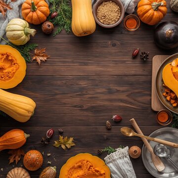Various vegetables and food items on wooden table with bowl of cottage cheese