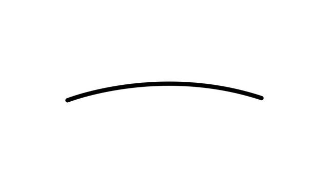 An ellipse frame is drawn on the alpha channel by hand 4k video animation.