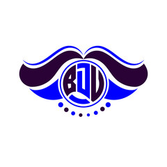 Naklejka premium BDU letter logo creative design. BDU unique design