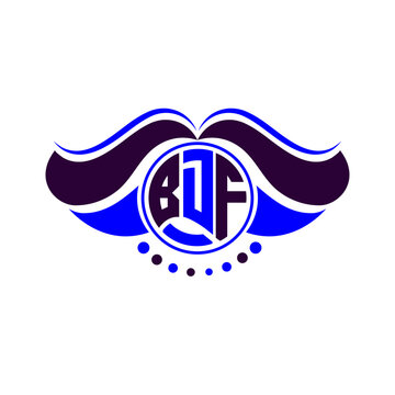 BDF letter logo creative design. BDF unique design