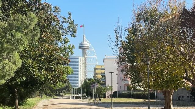 The waterfront area around the Lisbon Aquarium is the most modern, open and waterfront oriented parts of the city of Lisbon.  featuring modern architecture, gondolas, and modern bridges.