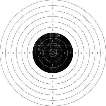 Large circular textured target with a transparent background