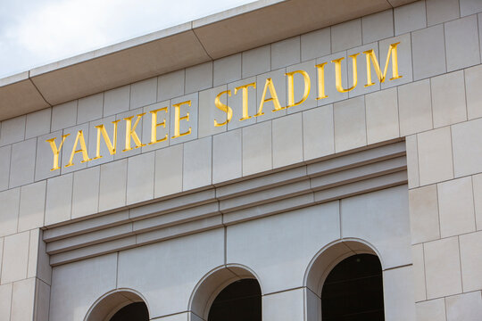 Bronx, New York City, USA; 24th June 2012: the worls famous Yankkee Stadium entrance which is home of the New York Yankee baseball team