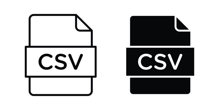 Download CSV file icon editable stroke Line pack. Clipart icon set
