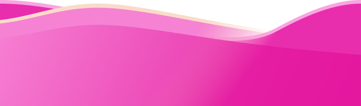 Vibrant Pink Magenta Flowing Wave Header Banner Element