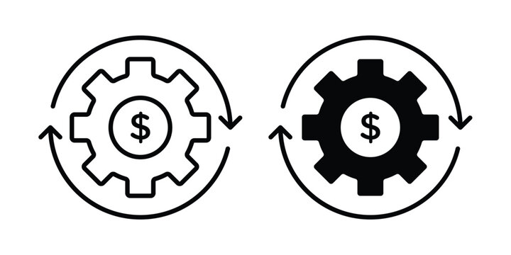 Money processes icon editable stroke Line pack. Clipart icon set