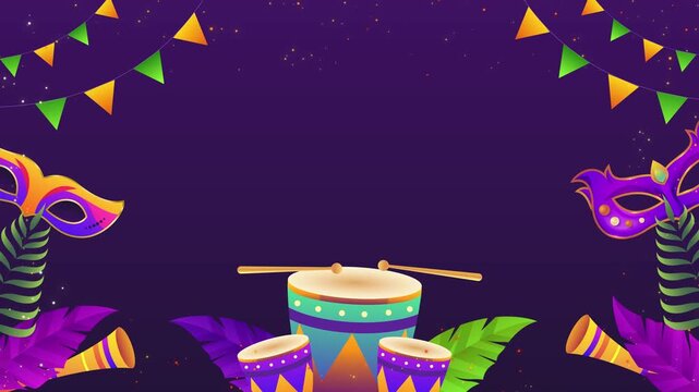 Colorful Carnival Festival Background Animation