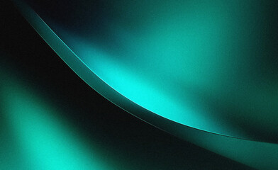 Curved light trail in dark blue space © MD