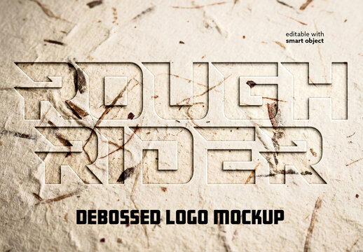 Debossed Logo Mockup