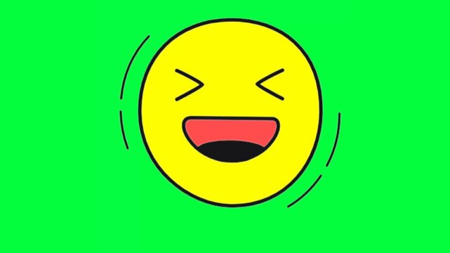 The lol emote is yellow with a croma key