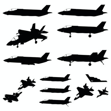 F-35 Lightning II Variant Comparison STOVL and Carrier Silhouette