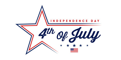 Obraz premium Happy 4th of July Independence Day USA
