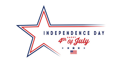 Fototapeta premium Happy 4th of July Independence Day USA