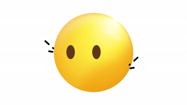 Yellow smiley face emoji with dark eyes, a simple graphic art suitable for icons, stickers, websites, and social media content.
