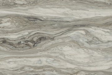 Obraz premium Flowing marble texture with neutral beige and gray veins creating organic movement and subtle contrast, elegant natural stone surface suitable for interior design and countertops
