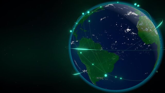 Cinematic view of The Abyss: Low-angle cinematic sweep across Asia-Pacific hubs including Sydney and Tokyo.