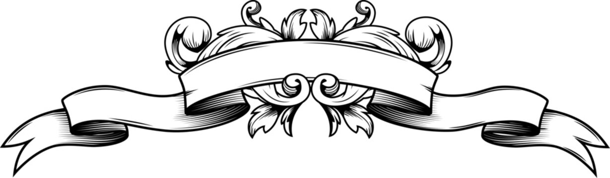 Vintage Ribbon Banner