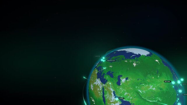 Cinematic view of The Horizon Edge: Angled slope focusing on the atmospheric glow and digital ozone layer.
