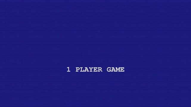 Retro Game Menu - Choose Your Player Mode for Classic Fun.